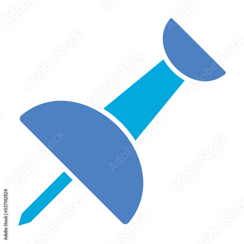 Pin Glyph Two Color Icon