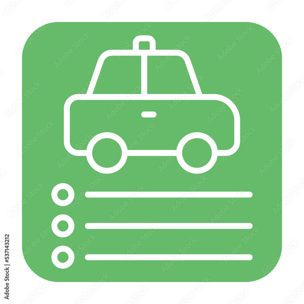 Car App Multicolor Glyph Icon Car App Multicolor Glyph Icon