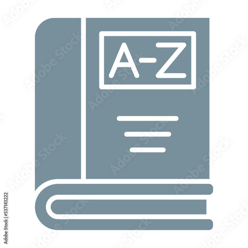 Dictionary Multicolor Glyph Icon