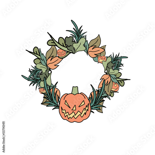 Pumpkins wreath