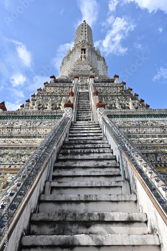 Wat Arun  Temple of Dawn the landmark of Bangkok  Thailand