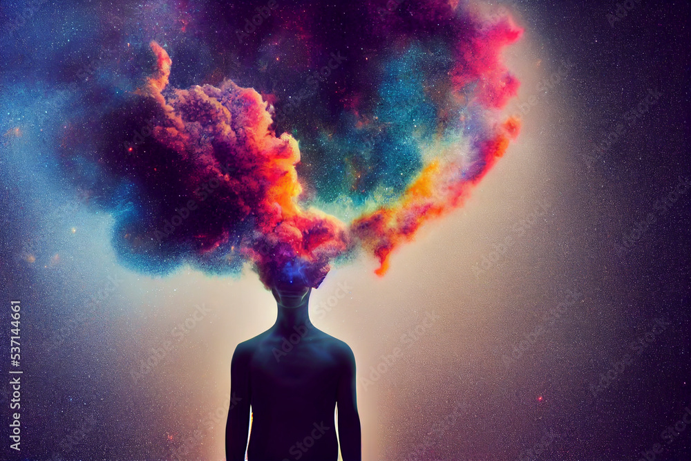 The combination of humans and galaxies illustrates that humans have a ...