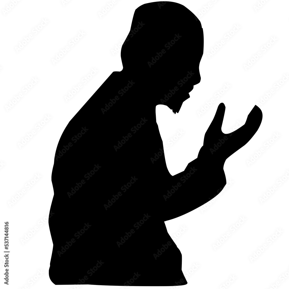 silhouette of people praying