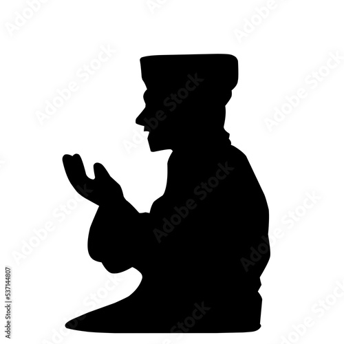 silhouette of people praying