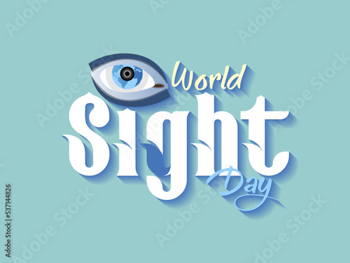 World sight day. Sight day vector illustration. Fully editable. 