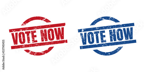 vote now stamp. vote now round isolated sign. vote now label set