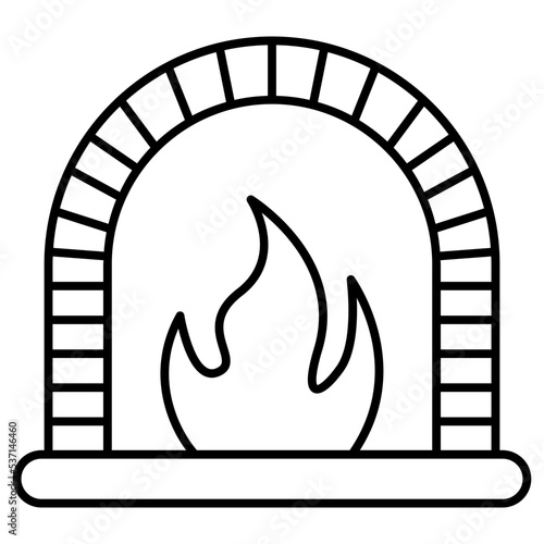 fireplace light house