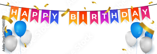Happy birthday to you. beautiful birthday background with balloons.