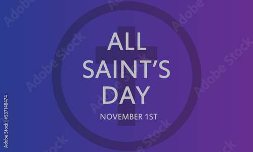Vector illustration for All Saints Day. Suitable for greeting card, poster and banner.
in Great Britain every year commemorates All Saints' Day on November 1