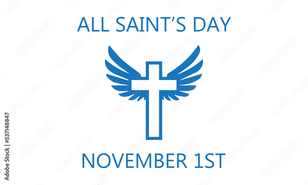 Vector illustration for All Saints Day. Suitable for greeting card ...