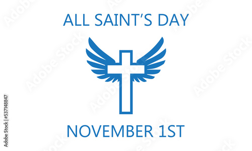 Vector illustration for All Saints Day. Suitable for greeting card, poster and banner.
in Great Britain every year commemorates All Saints' Day on November 1