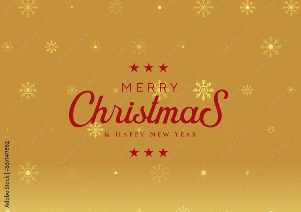 merry christmas and happy newyear with golden luxury theme background for advertisement brochure template banner website cover product package design presentation vector eps.