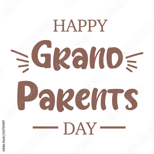 Grandparent s day composition with flat design