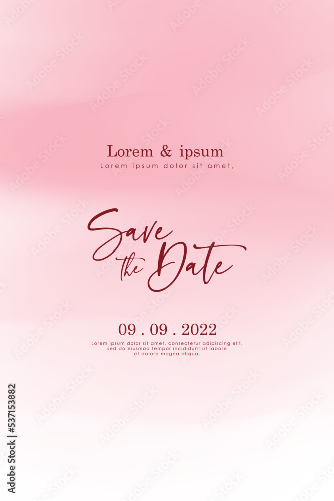 Elegant abstract gradient background. Wedding invitation card