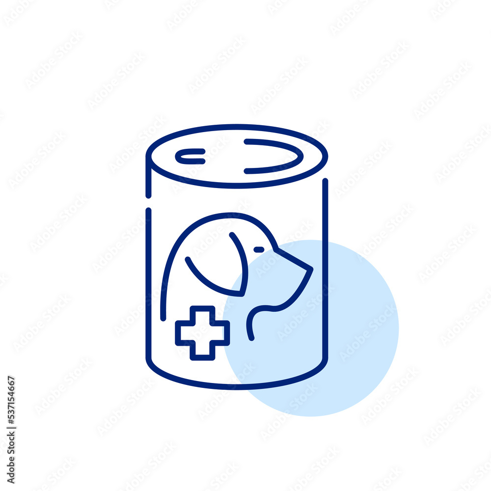 Vet recommended dog food. Pixel perfect, editable stroke icon Vet recommended dog food. Pixel perfect, editable stroke icon