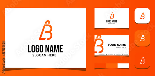 isolated, letter b, creative, logotype, branding, fast, purchase, mobile, product, digital, background, b, vector, simple, template, fashion, technology, label, abstract, art, online, sale, store, web