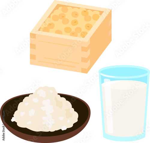 おからと豆乳と大豆