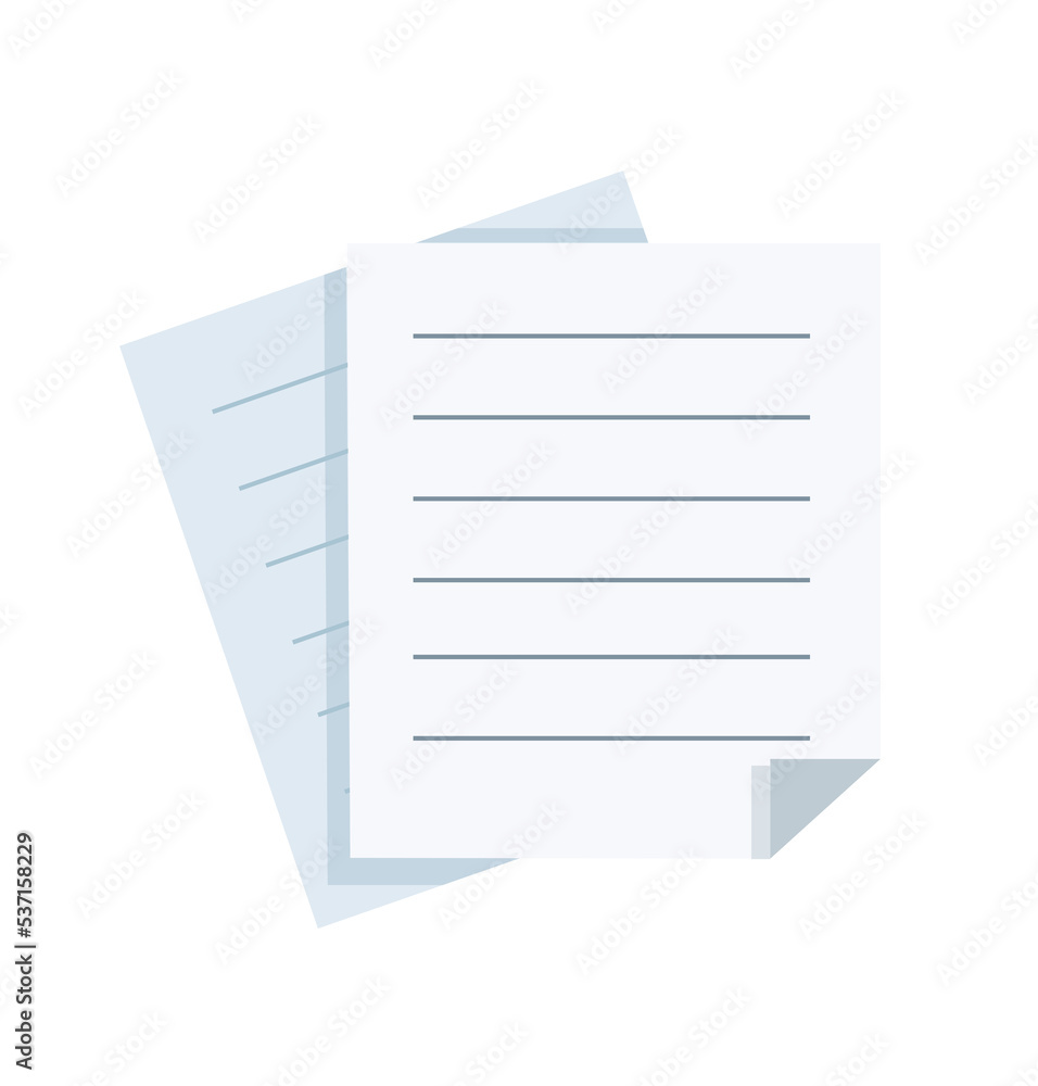 sheet file document in flat sheet file document in flat
