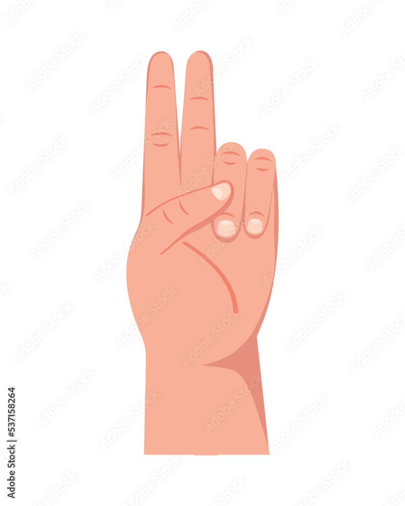 hand human two fingers hand human two fingers
