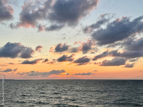 sunset over the sea © Jada