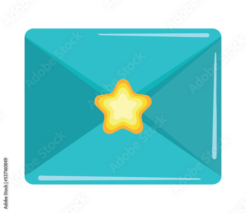 envelope mail with star