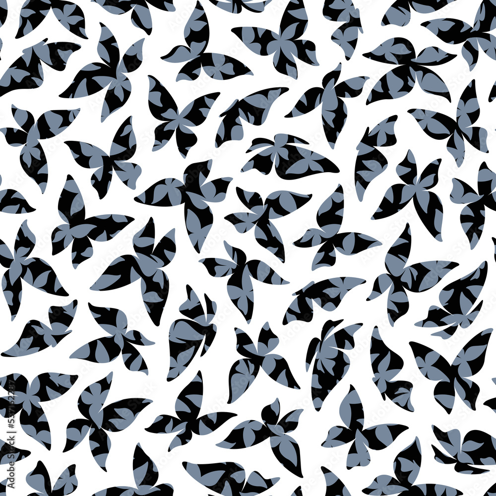 Simple and beautiful butterfly seamless pattern, Simple and beautiful butterfly seamless pattern,