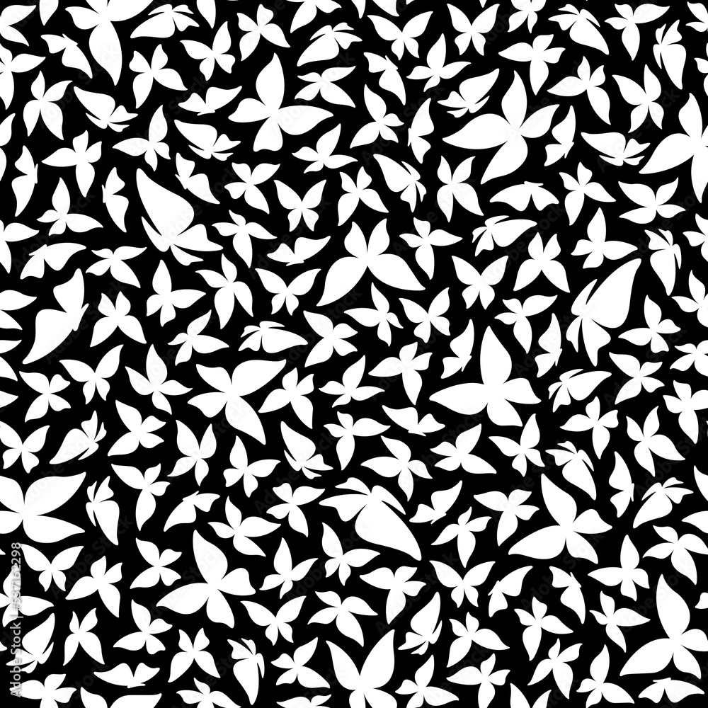 Simple and beautiful butterfly seamless pattern,
