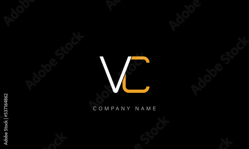 CV, VC Abstract Letters Logo Monogram