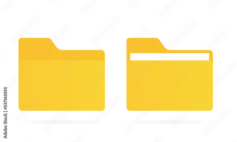 The file is empty and contains documents. Vector illustration The file is empty and contains documents. Vector illustration