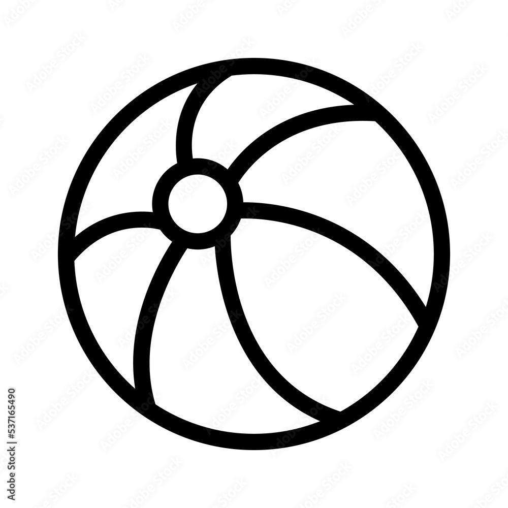 beach ball line icon illustration vector graphic beach ball line icon illustration vector graphic