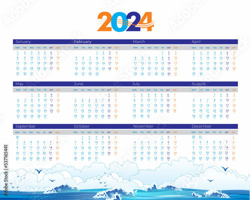 Calendar lunar for 2024 photo
