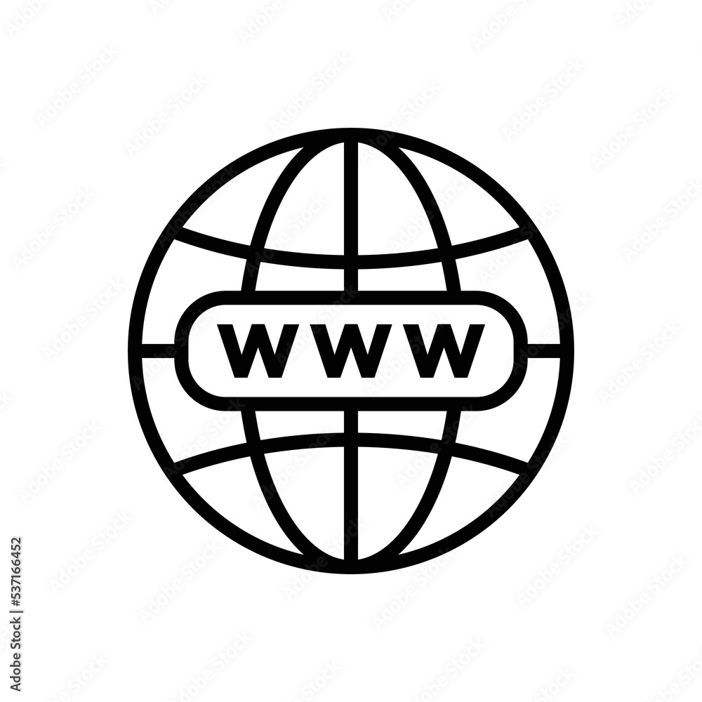 internet globe icon vector design template in white background internet globe icon vector design template in white background