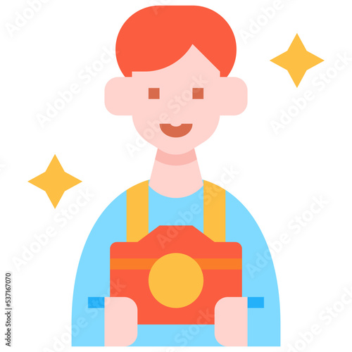 Photographer man icon symbol element