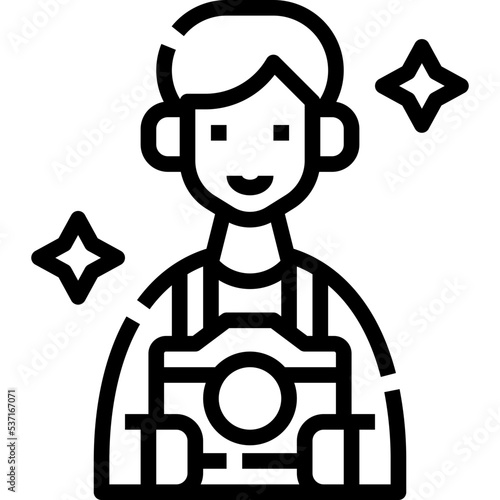 Photographer man icon symbol element