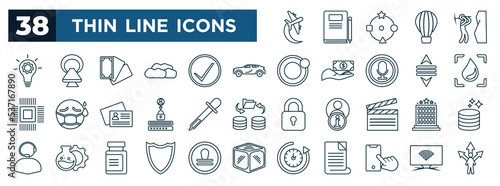set of most common used web icons in outline style. thin line icons such as flying, innovative, suv, blur, dropper, hostel, emblem, touch screen vector