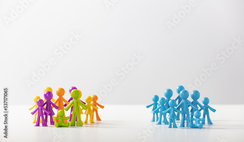 Foto Similar looking people and different looking people - Anti-racism, tolerance, hu