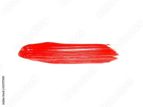red paint isolated on white background.Selection focus.