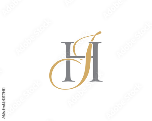 Letter H and I or J Logo Icon 001