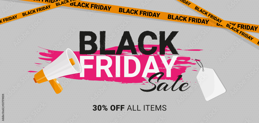 sale black friday 30 off all items price tag loudspeaker horn and barrier sale black friday 30 off all items price tag loudspeaker horn and barrier