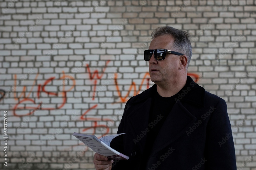 urban portrait of a man in sunglasses urban portrait of a man in sunglasses