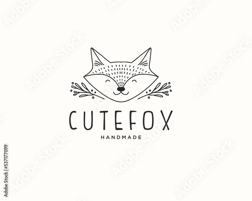 Cute Fox Logo Animal Logo Template