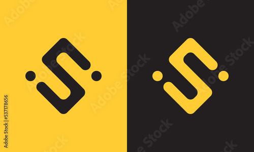 Letter s or i s logo photo