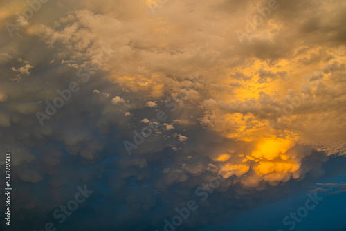  natural background with amazing original rain storm clouds on summer day