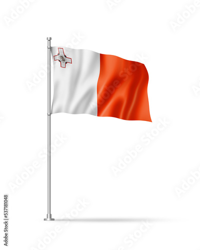 Принти на полотні Malta flag isolated on white