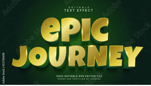 Epic journey text effect