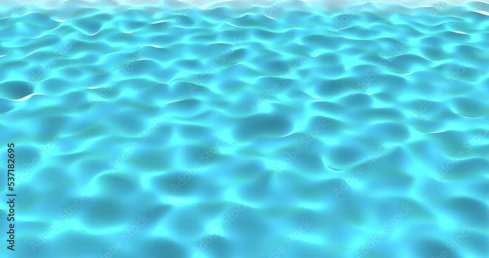 Bright glowing blue shiny transparent pool or sea water, liquid with waves and ripples background in high resolution 4k abstract animation motion design Bright glowing blue shiny transparent pool or sea water, liquid with waves and ripples background in high resolution 4k abstract animation motion design