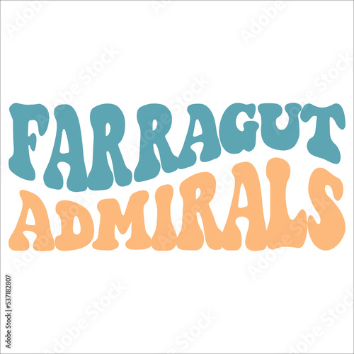 Farragut Admirals eps design