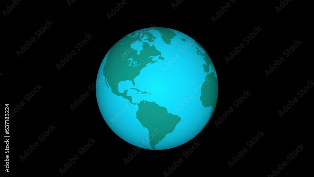 Rotating globe, Seamless loop, Slow version. Rotating globe, Seamless loop, Slow version.