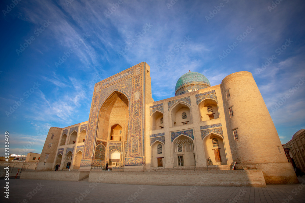 The madrasah Miri Arab is considered one of the most interesting monuments of Bukhara, and is still an acting institution, where future imams and religious mentors receive their education.