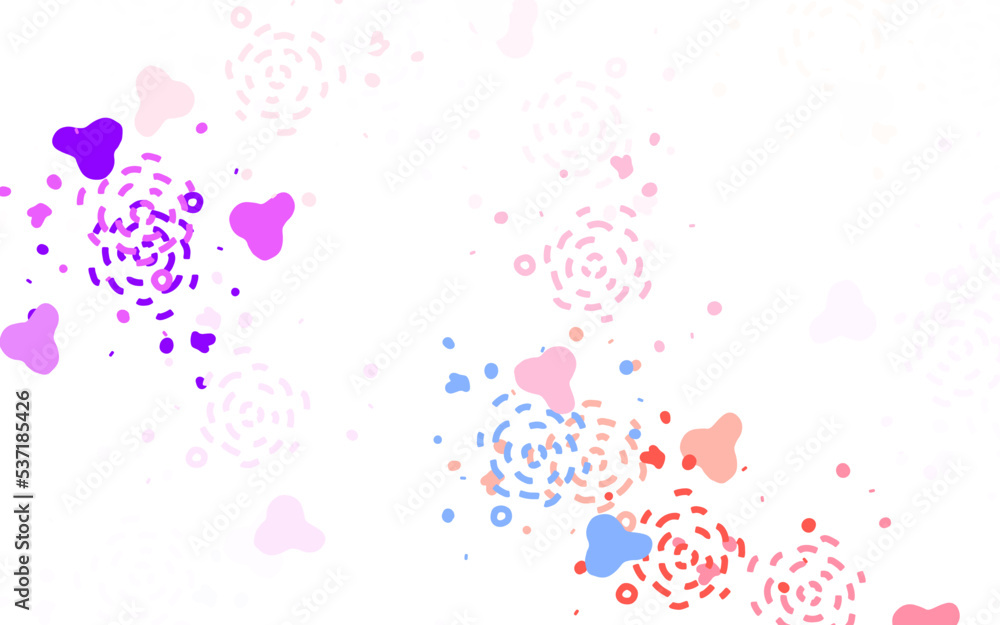 Light Green, Red vector template with chaotic shapes. Light Green, Red vector template with chaotic shapes.